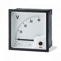 Вольтметр щитовой ABB VLM 300В AC, аналоговый, кл.т. 1,5 |  код. 2CSG113190R4001 |  ABB
